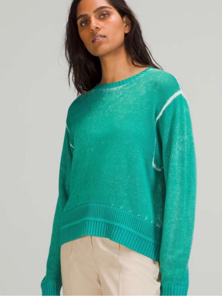 Lululemon Hazy Day Sweater Maldives Green Size Small